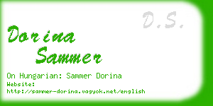 dorina sammer business card